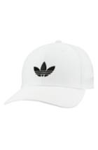 Men's Adidas Originals Trefoil Stretch Ball Cap - White