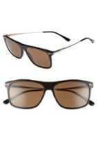 Men's Tom Ford Max 57mm Sunglasses - Black/ Brown