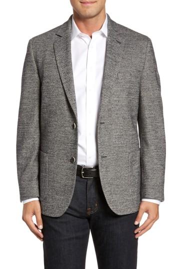 Men's Flynt Classic Fit Cotton Blend Jersey Sport Coat R - Grey