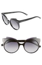 Women's Marc Jacobs 53mm Oversized Sunglasses - Shiny Black