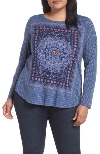 Women's Lucky Brand Bandana Print Tee