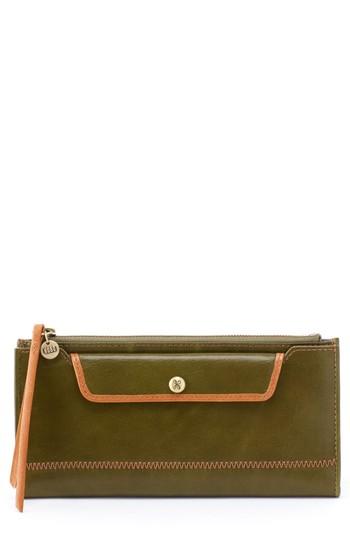 Women's Hobo Orbit Continental Leather Wallet - Green