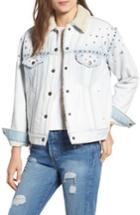 Women's Levis Ex-boyfriend Faux Shearling Lined Denim Jacket