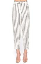 Women's Willow & Clay Stripe Pants - Ivory