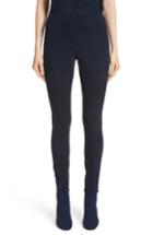 Women's St. John Collection Stretch Suede Crop Leggings