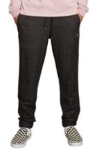 Men's Volcom Coder Fleece Sweatpants - Black