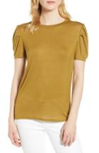 Women's Chelsea28 Shoulder Pleat Tee, Size - Green