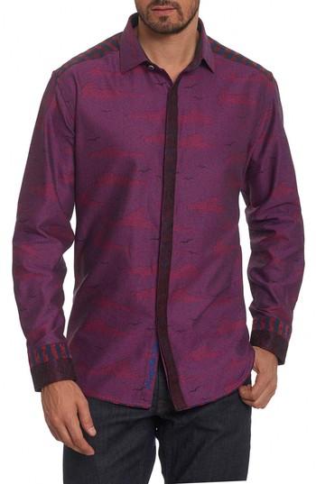 Men's Robert Graham Drakon Limited Edition Classic Fit Sport Shirt, Size - Red