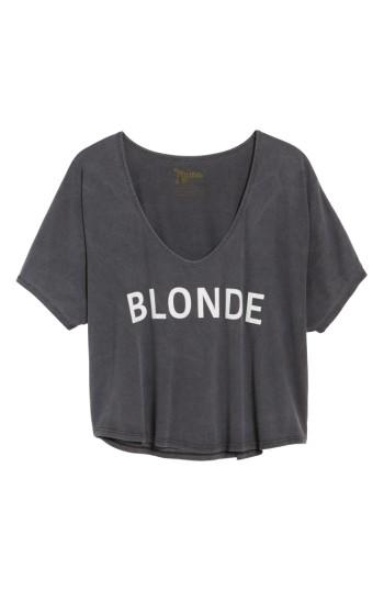Women's Show Me Your Mumu Billy Bob Crop Tee - Grey