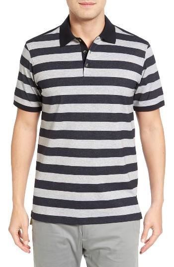 Men's Bobby Jones Candor Stripe Polo - Grey