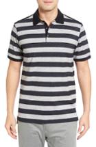 Men's Bobby Jones Candor Stripe Polo - Grey