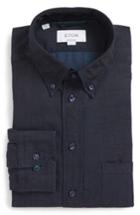 Men's Eton Slim Fit Chambray Dress Shirt - Blue