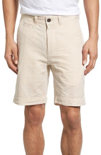Men's Vintage 1946 Stripe Seersucker Shorts - Beige