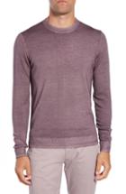 Men's Ted Baker London Newabtt Garment Dyed Wool Sweater (l) - Purple