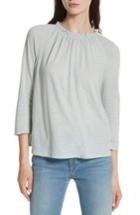 Women's Rebecca Taylor Texture Jersey Off The Shoulder Top - Blue