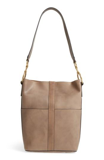 Frye Ilana Leather Bucket Bag - Grey
