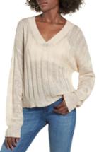 Women's Moon River Rib Knit Sweater - Ivory