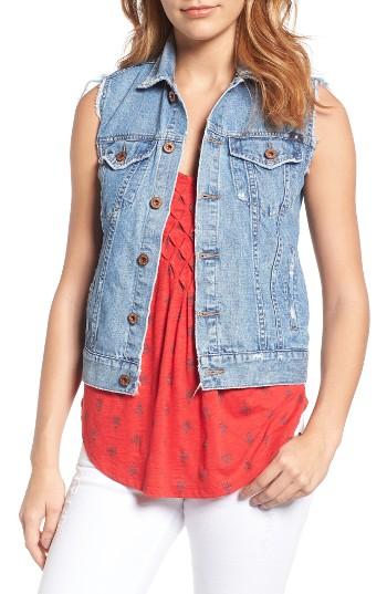 Women's Lucky Brand Denim Trucker Vest