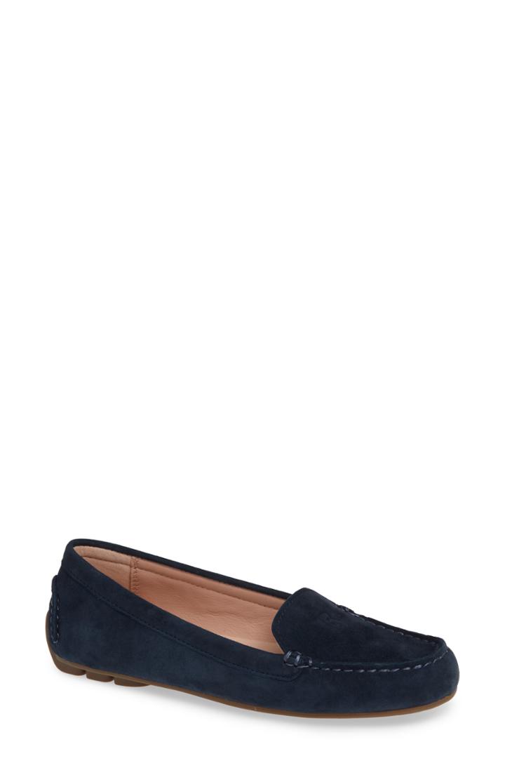 Women's Taryn Rose Karen Water Resistant Driving Loafer .5 M - Blue