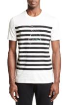 Men's Versace Collection Hologram Stripe T-shirt - White