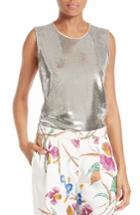 Women's Diane Von Furstenberg Sequin Shell - Metallic