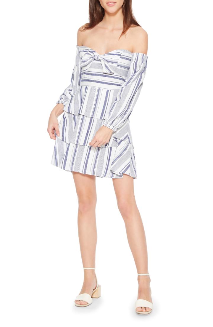 Women's Parker Bahama Off The Shoulder Dress - Blue