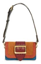 Burberry 'small Belt Bag' Embossed Leather Convertible Shoulder Bag - Brown