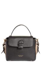 Burberry Small Camberley Leather & House Check Satchel - Black