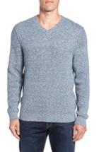 Men's Tommy Bahama Isidro V-neck Fit Sweater, Size Medium - Blue