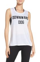 Women's Private Party Downward Dog Tank - White