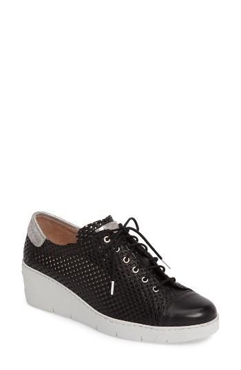 Women's Hispanitas Shelby Perforated Wedge Sneaker .5us / 36eu - Black