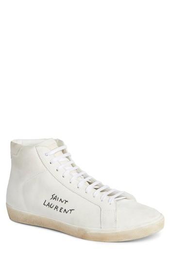 Men's Saint Laurent High Top Sneaker Us / 43eu - White