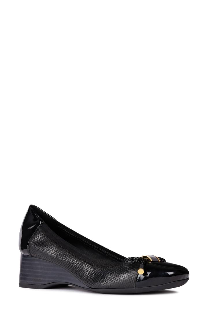 Women's Geox Audalya Wedge Pump Us / 36eu - Black
