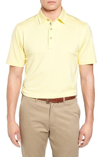 Men's Bobby Jones Xh20 Regular Fit Stretch Golf Polo - Yellow