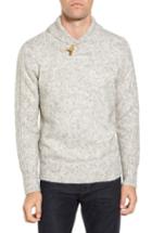 Men's Schott Nyc Toggle Shawl Collar Sweater - Metallic