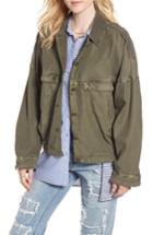 Women's Free People Slouchy Military Jacket - Brown