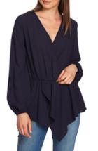 Women's 1.state Cross Front Peplum Blouse - Blue