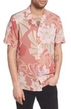 Men's Allsaints Helix Regular Fit Short Sleeve Sport Shirt - Orange