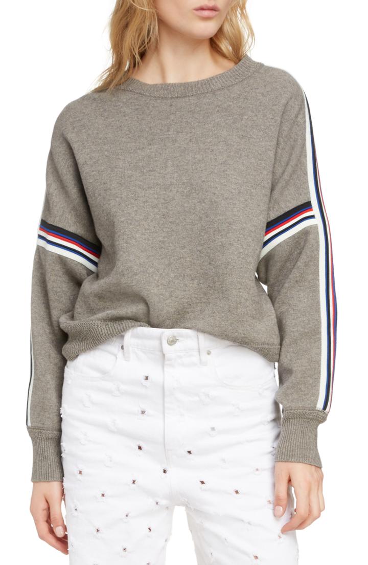 Women's Isabel Marant Etoile Kaori Stripe Sweater Us / 34 Fr - Grey