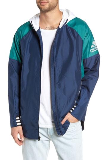 Men's Adidas Id Fit Jacket, Size Medium - Blue