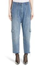 Women's Robert Rodriguez Crop Drop Crotch Cargo Jeans