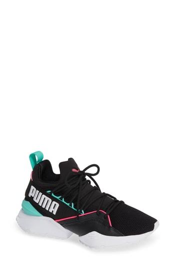Women's Puma Muse Maia Utility Sneaker .5 M - Black