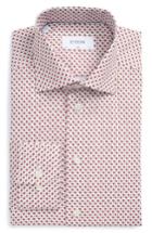 Men's Eton Slim Fit Ladybug Print Dress Shirt