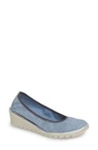 Women's The Flexx Mel A Drama Wedge Skimmer M - Blue