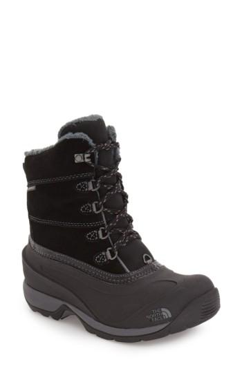 Women's The North Face 'chilkat Iii' Waterproof Insulated Snow Boot M - Black