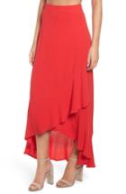 Women's Leith High Waist Tulip Skirt, Size - Red