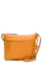 Frye Carson Leather Crossbody Bag - Orange
