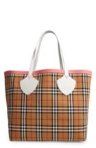 Burberry Giant Check Reversible Tote - Beige