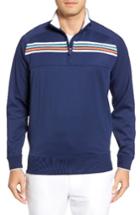 Men's Bobby Jones Xh20 Chest Stripe Quarter Zip Pullover