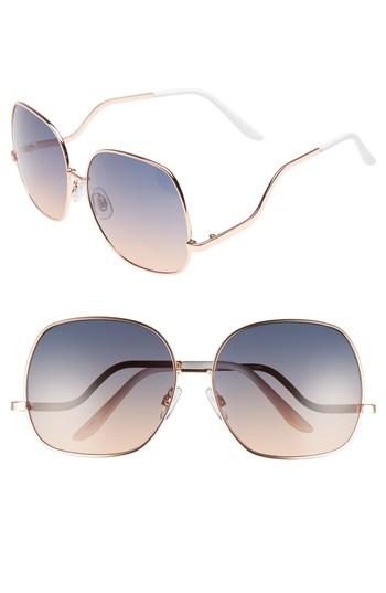 Women's Bp. 63mm Ombre Square Sunglasses - Gold/ Purple